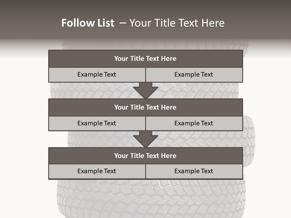 Texture Rain Tread PowerPoint Template