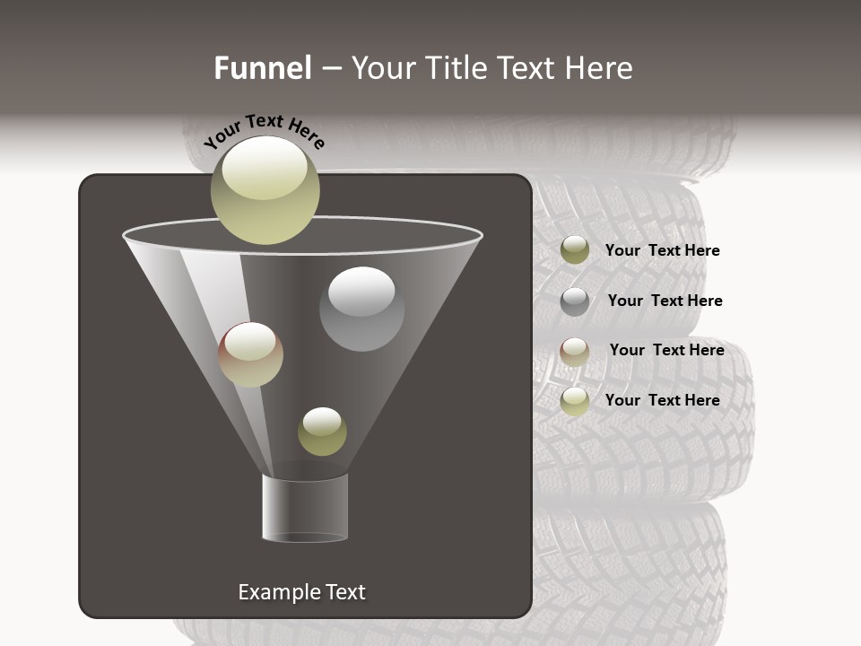 Texture Rain Tread PowerPoint Template