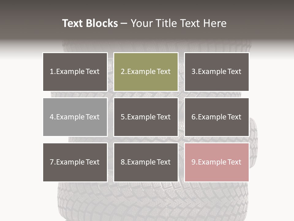 Texture Rain Tread PowerPoint Template