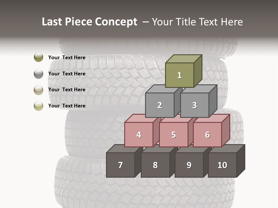 Texture Rain Tread PowerPoint Template