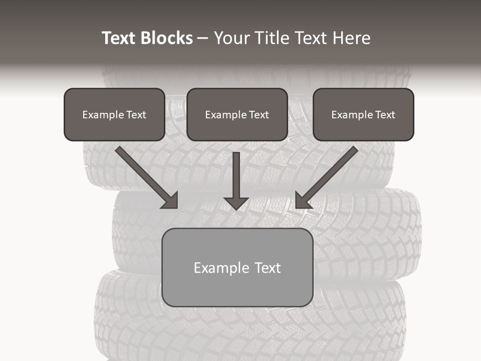 Texture Rain Tread PowerPoint Template