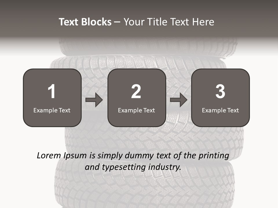 Texture Rain Tread PowerPoint Template