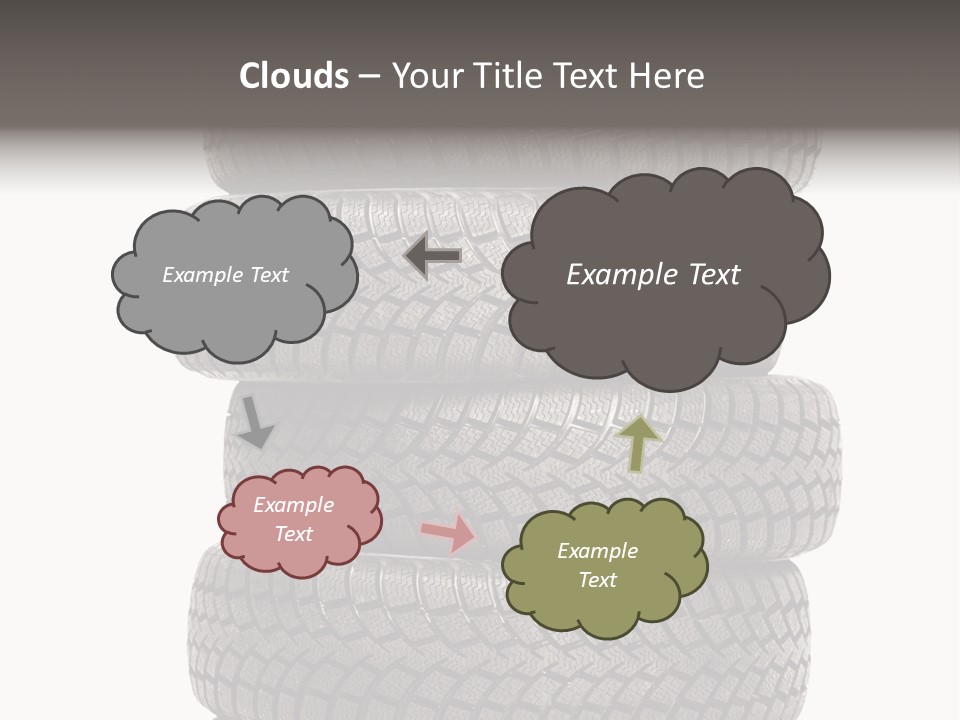 Texture Rain Tread PowerPoint Template