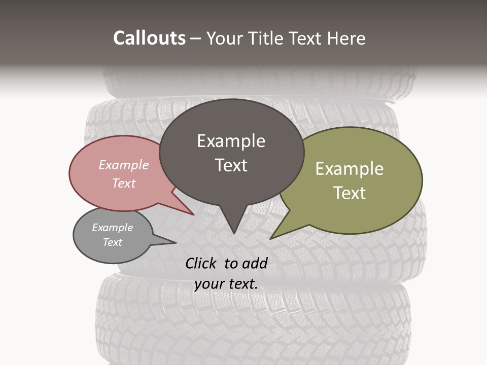 Texture Rain Tread PowerPoint Template