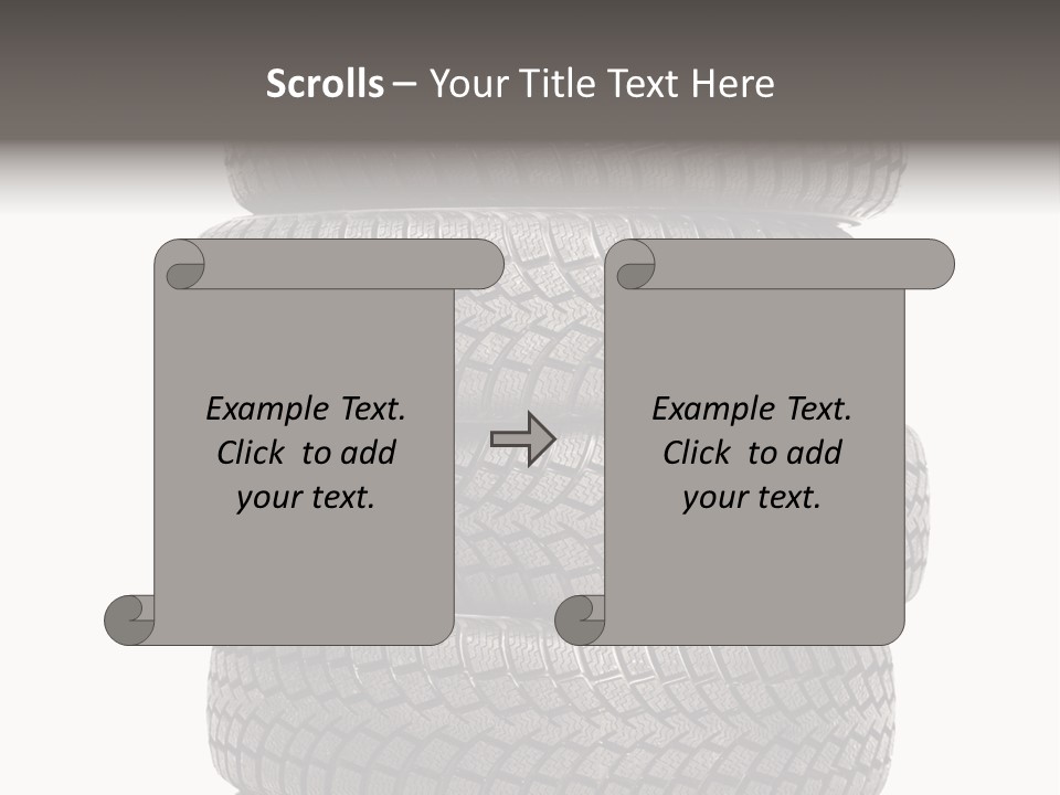 Texture Rain Tread PowerPoint Template