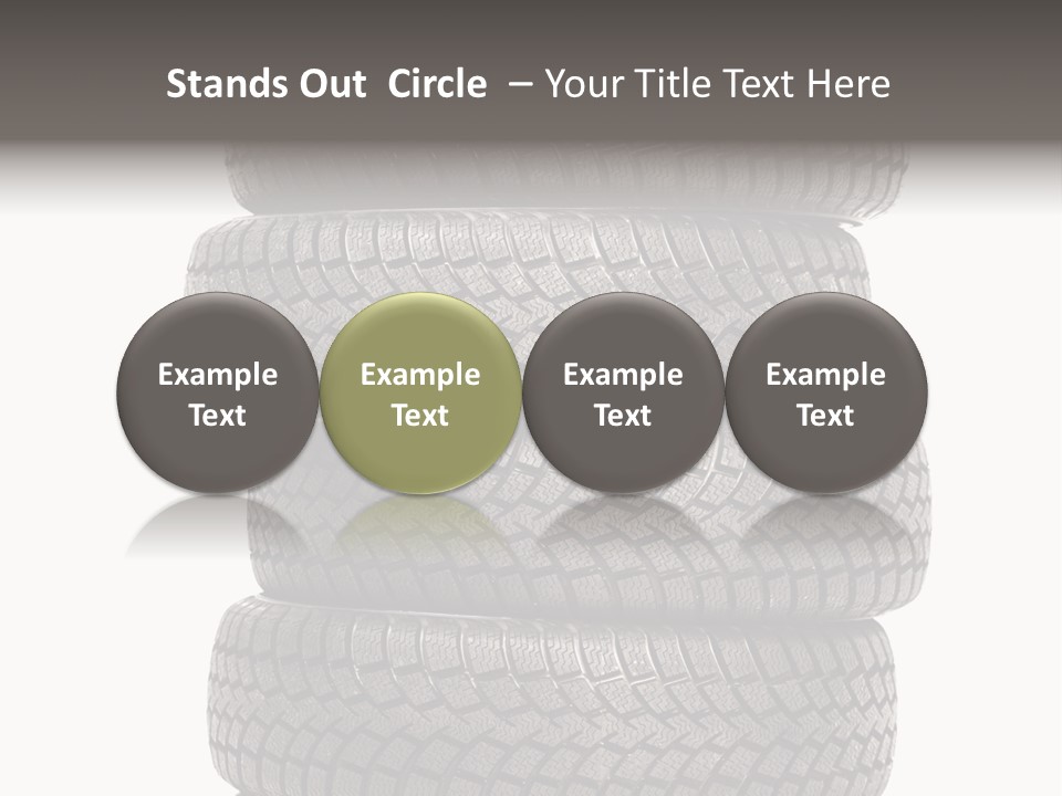 Texture Rain Tread PowerPoint Template