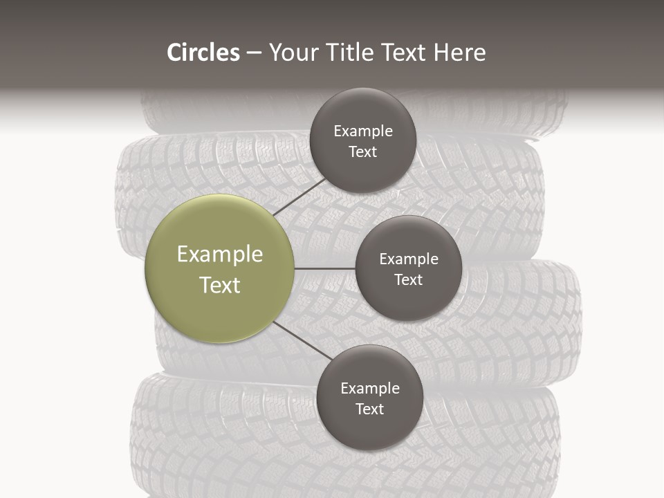 Texture Rain Tread PowerPoint Template