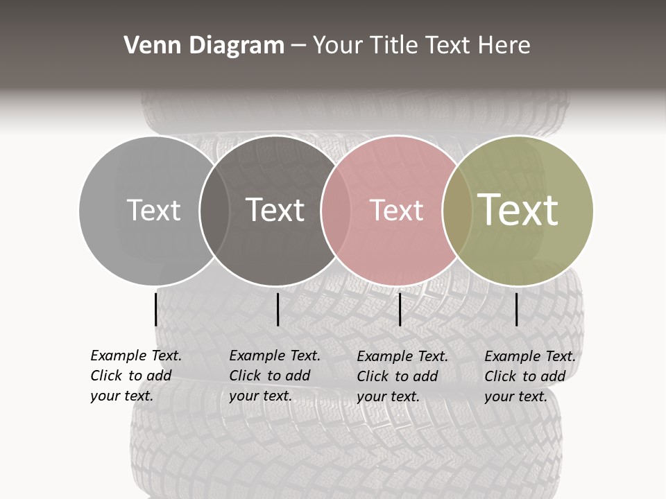 Texture Rain Tread PowerPoint Template
