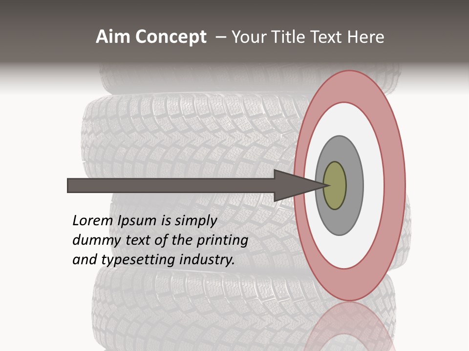 Texture Rain Tread PowerPoint Template