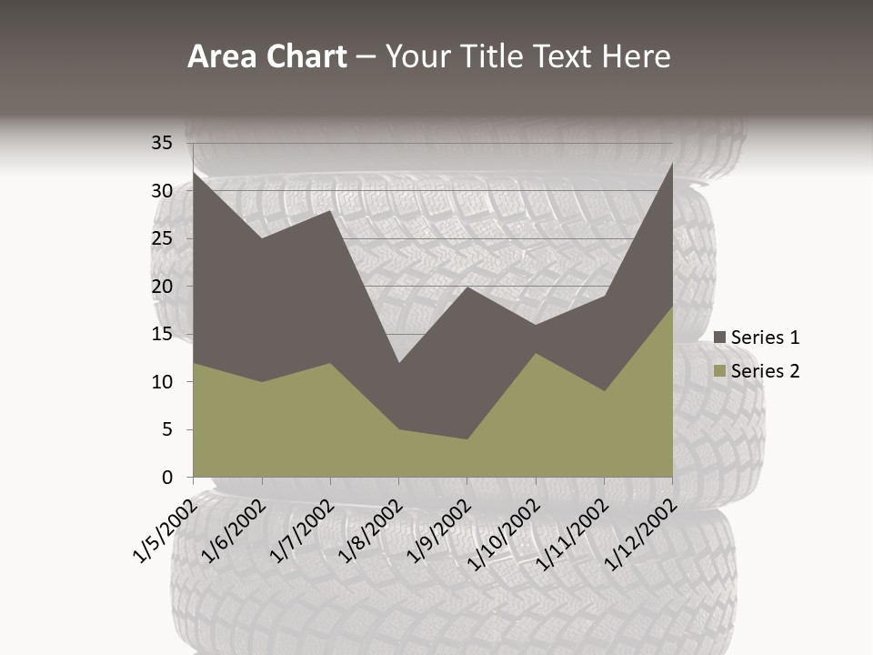 Texture Rain Tread PowerPoint Template
