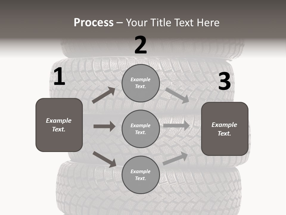 Texture Rain Tread PowerPoint Template