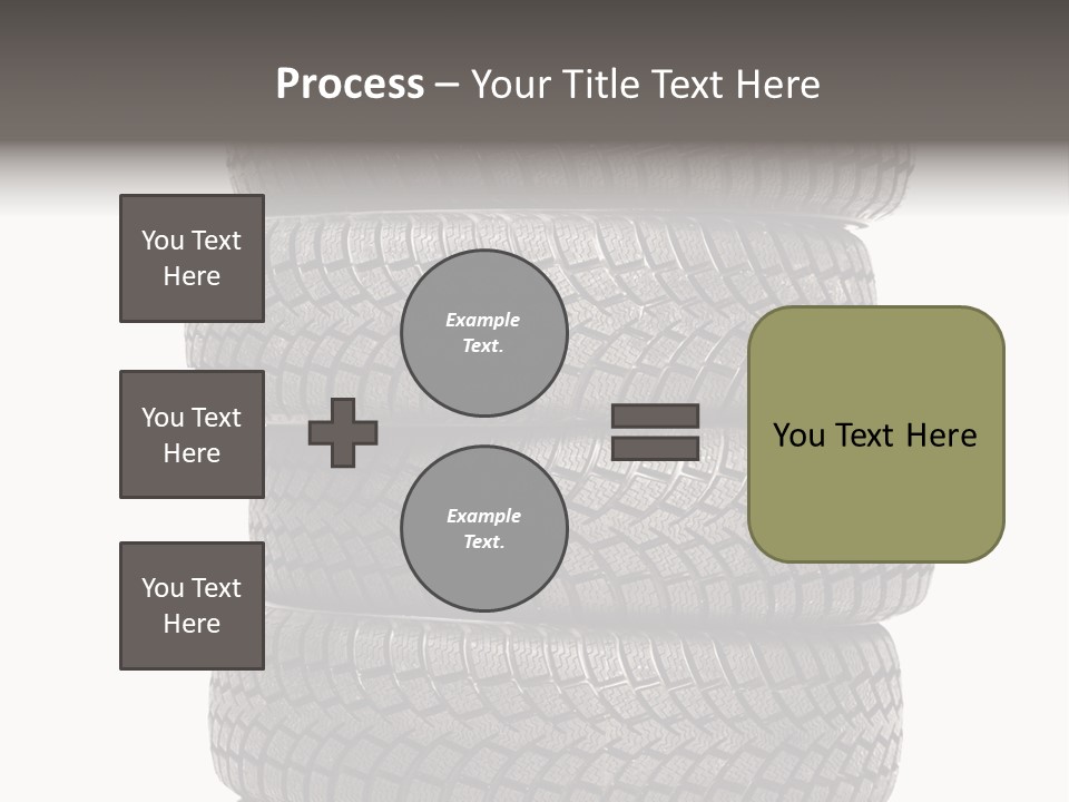 Texture Rain Tread PowerPoint Template