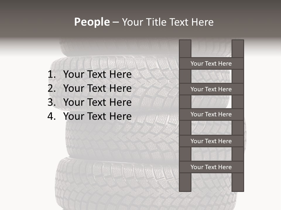 Texture Rain Tread PowerPoint Template