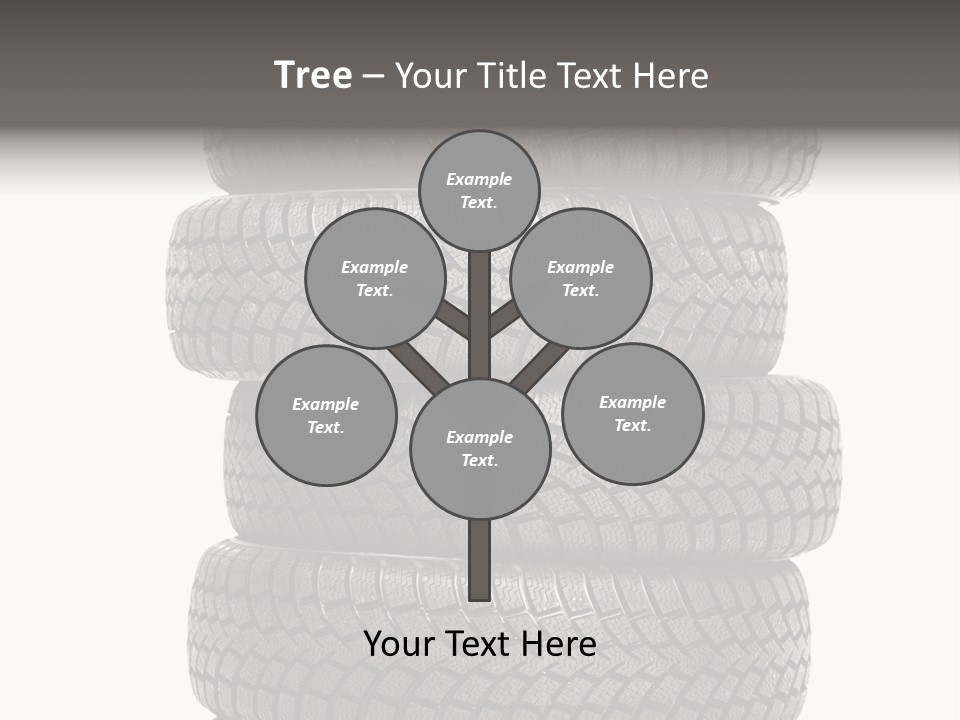 Texture Rain Tread PowerPoint Template