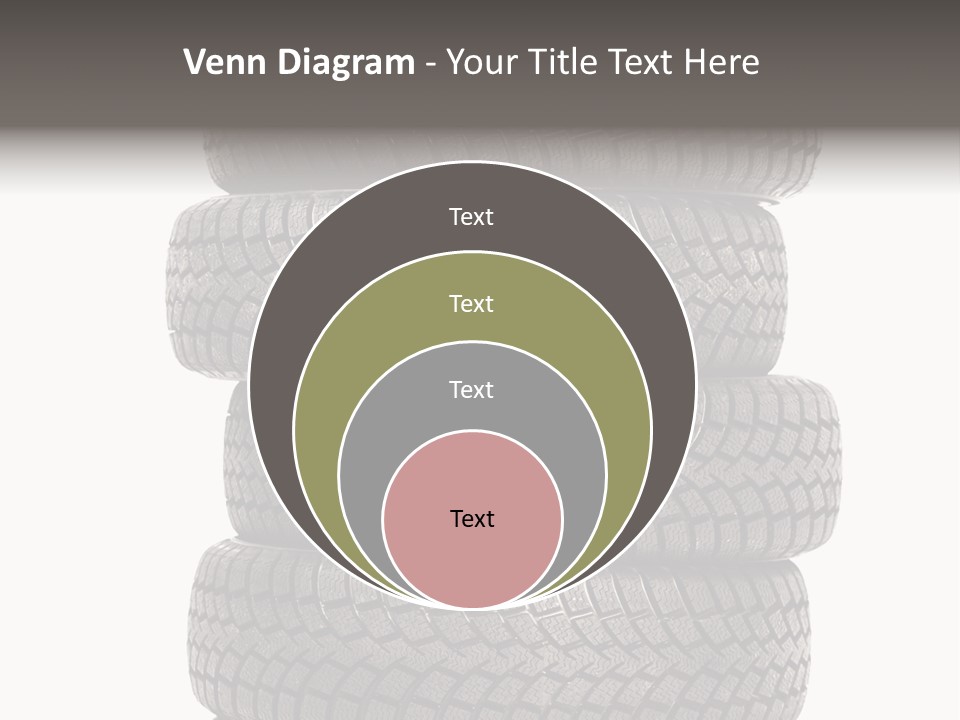 Texture Rain Tread PowerPoint Template