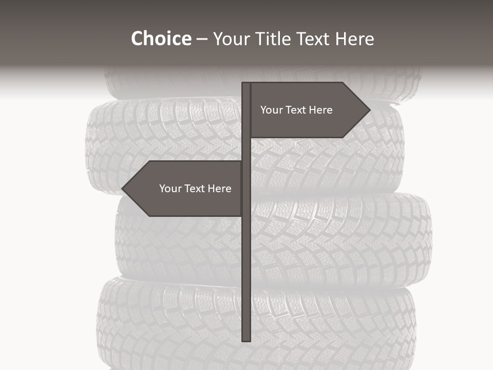 Texture Rain Tread PowerPoint Template