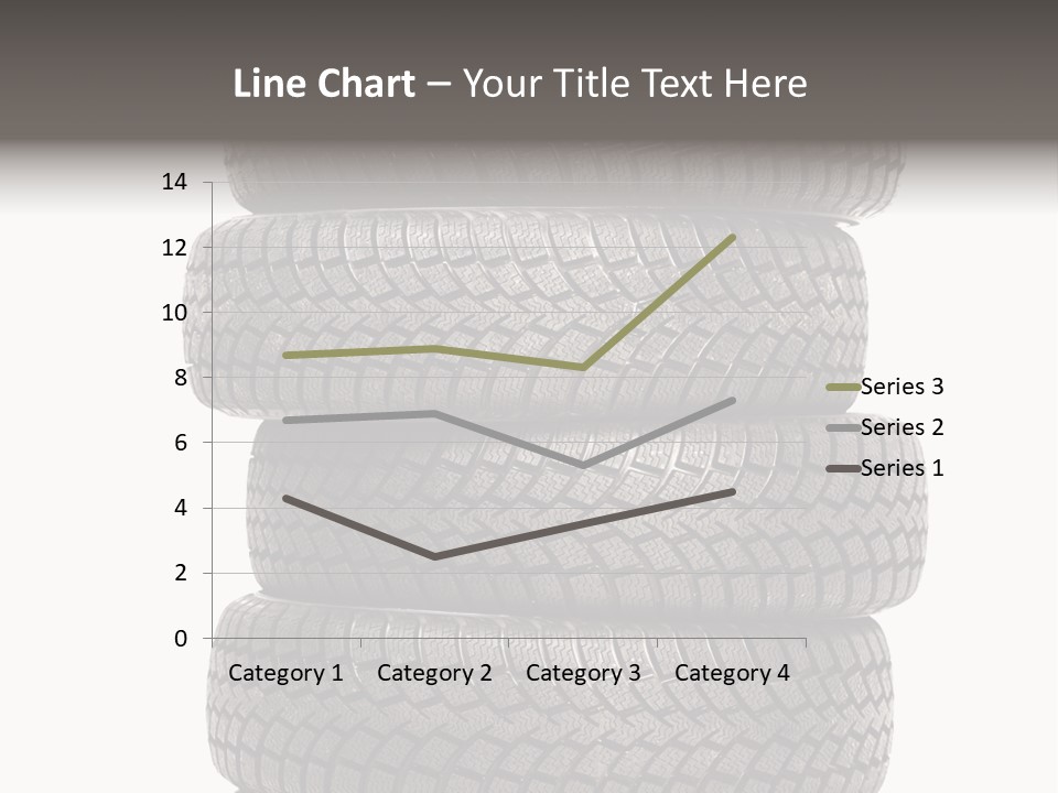 Texture Rain Tread PowerPoint Template