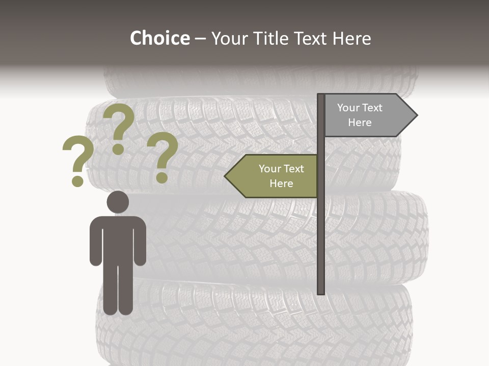 Texture Rain Tread PowerPoint Template