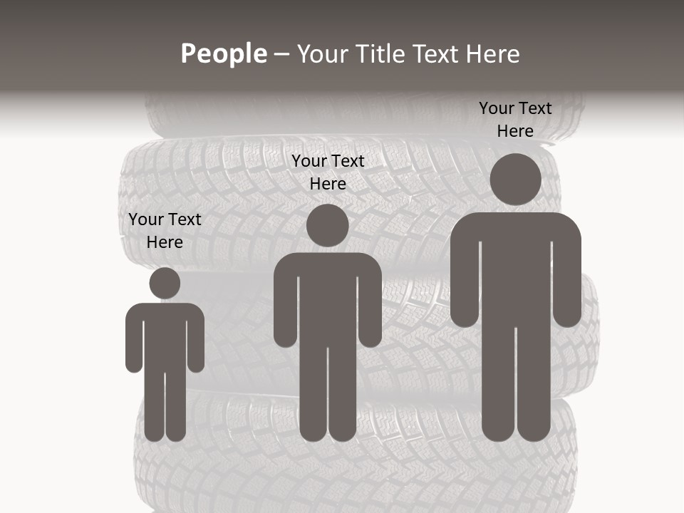 Texture Rain Tread PowerPoint Template