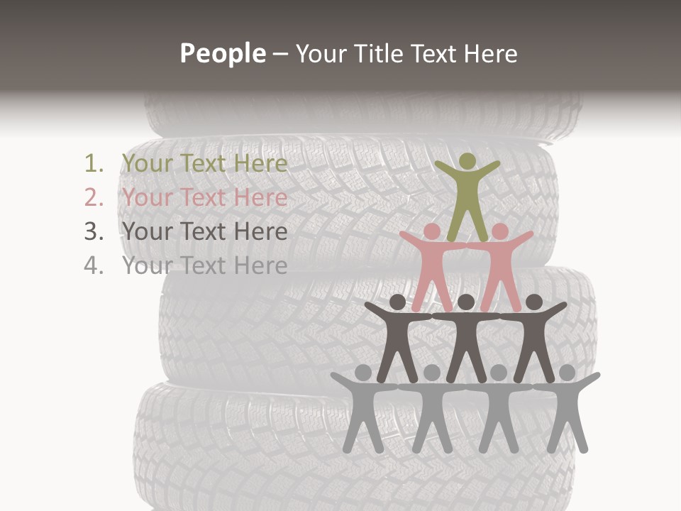 Texture Rain Tread PowerPoint Template