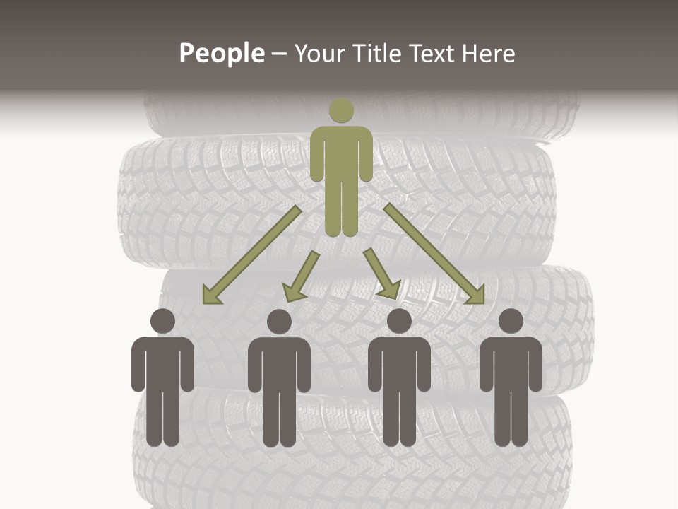 Texture Rain Tread PowerPoint Template