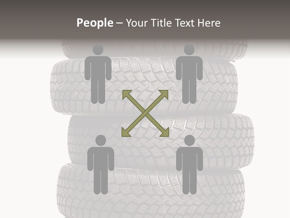 Texture Rain Tread PowerPoint Template