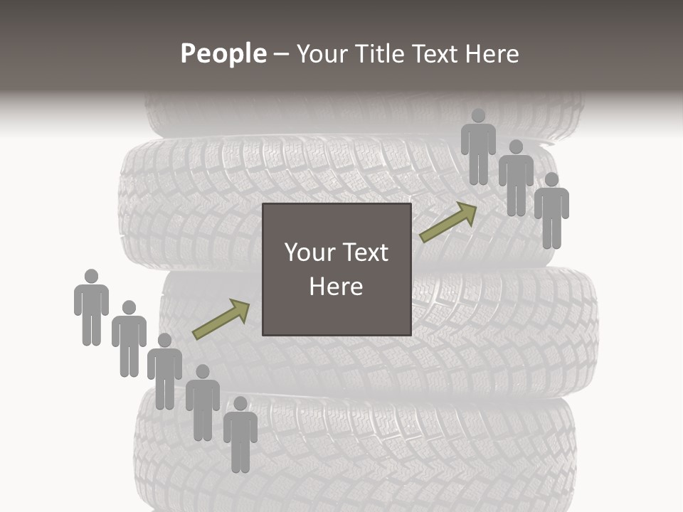 Texture Rain Tread PowerPoint Template