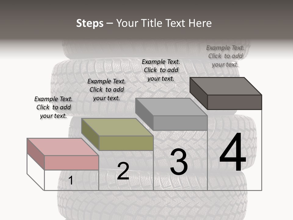 Texture Rain Tread PowerPoint Template