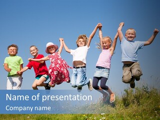 Lifestyle Smiling Group PowerPoint Template