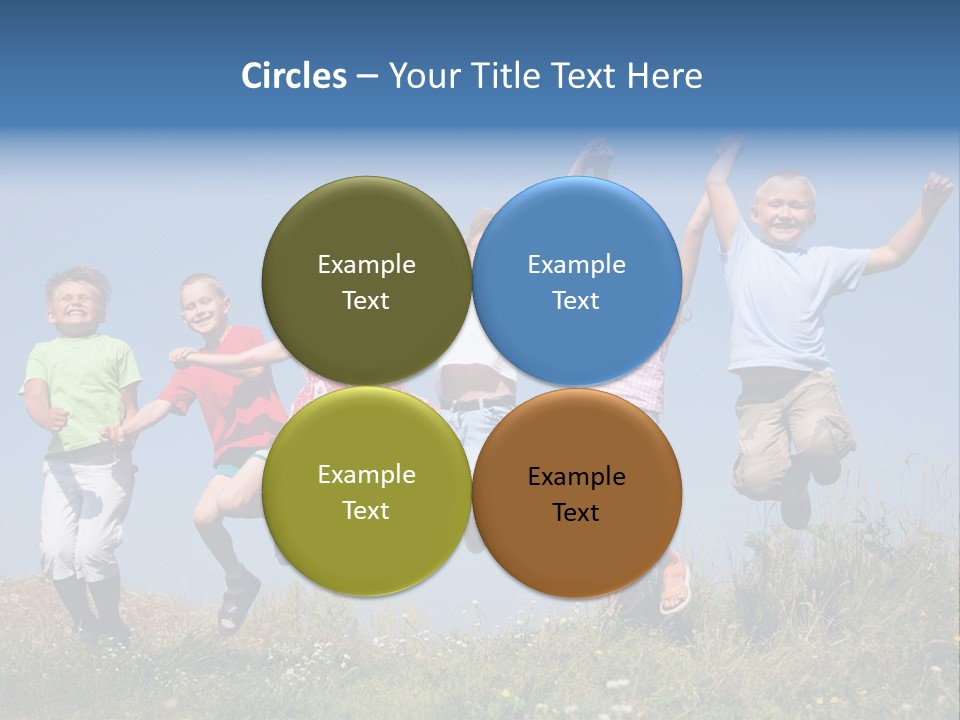 Lifestyle Smiling Group PowerPoint Template