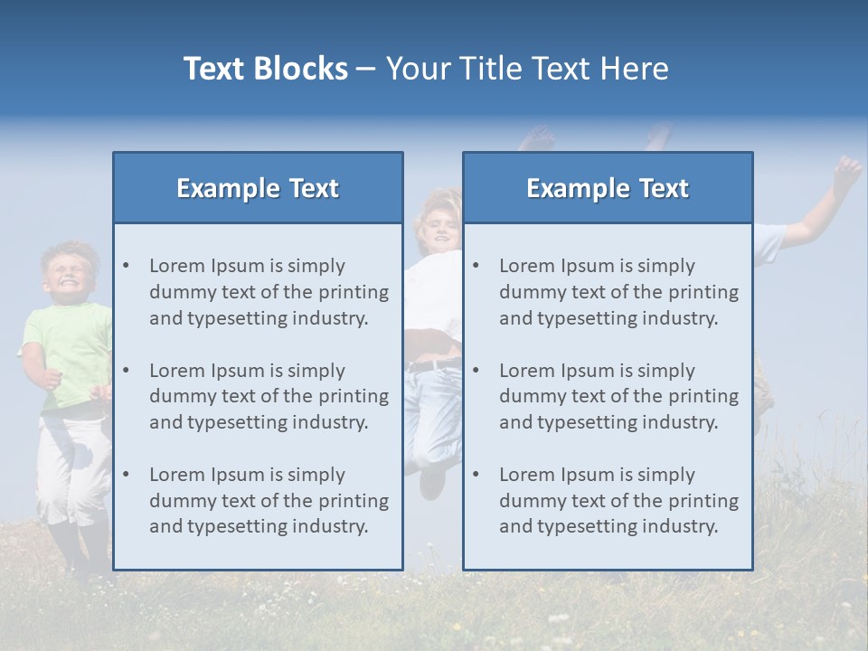 Lifestyle Smiling Group PowerPoint Template