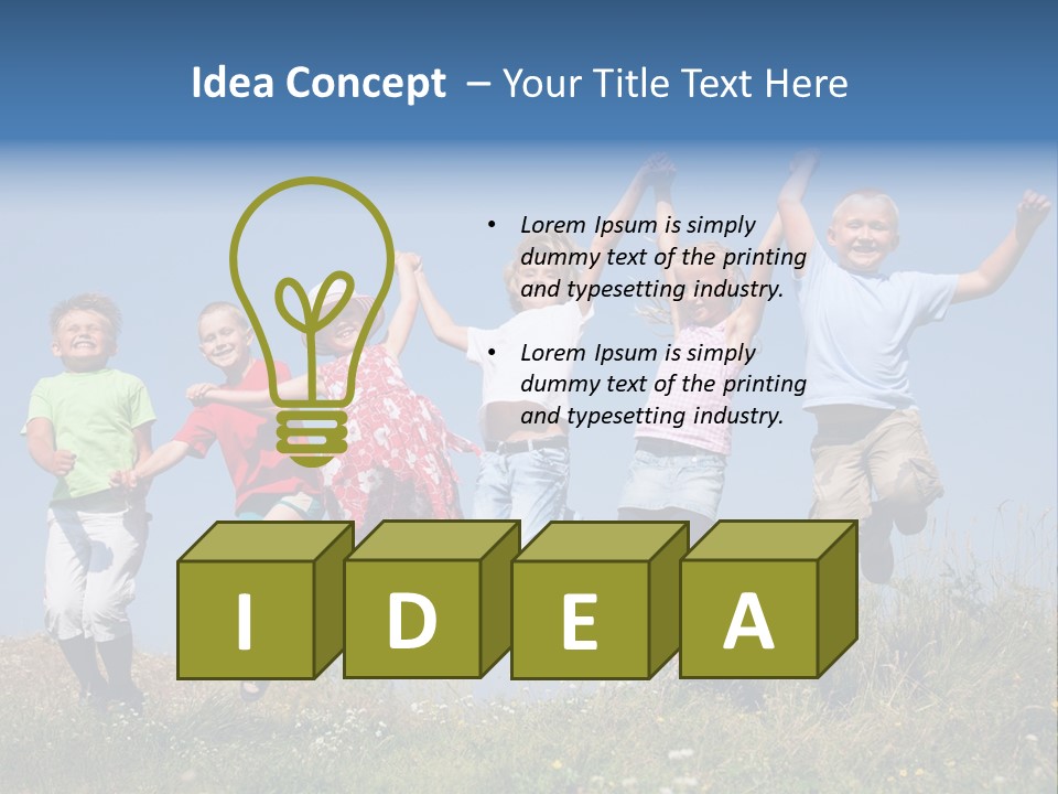 Lifestyle Smiling Group PowerPoint Template