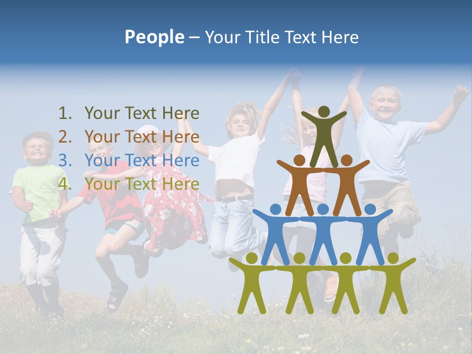 Lifestyle Smiling Group PowerPoint Template