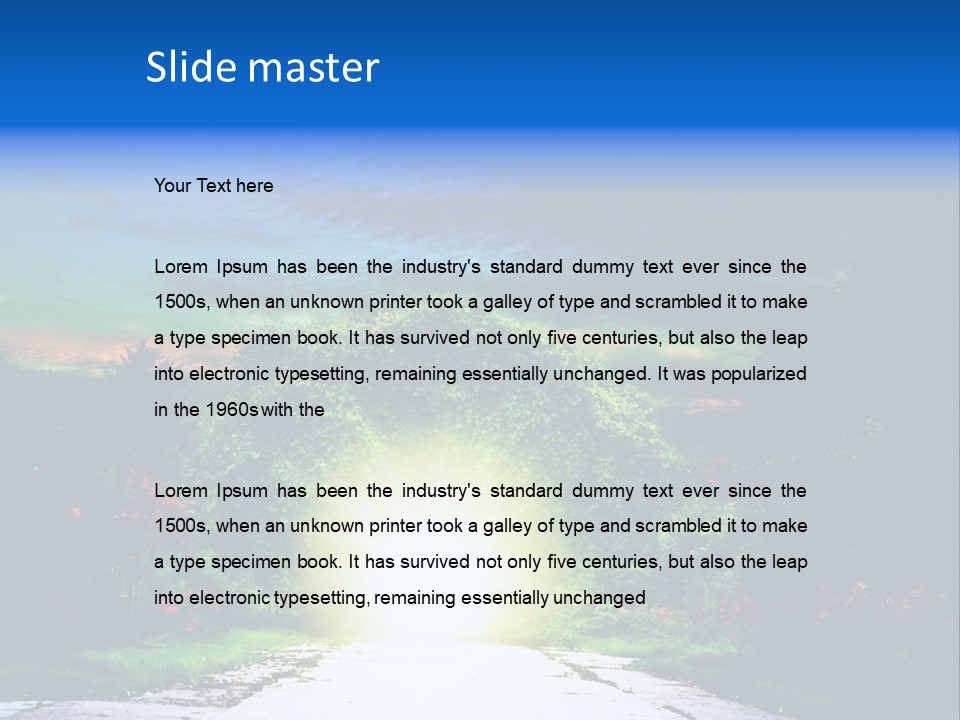 Hell Illuminated Environment PowerPoint Template