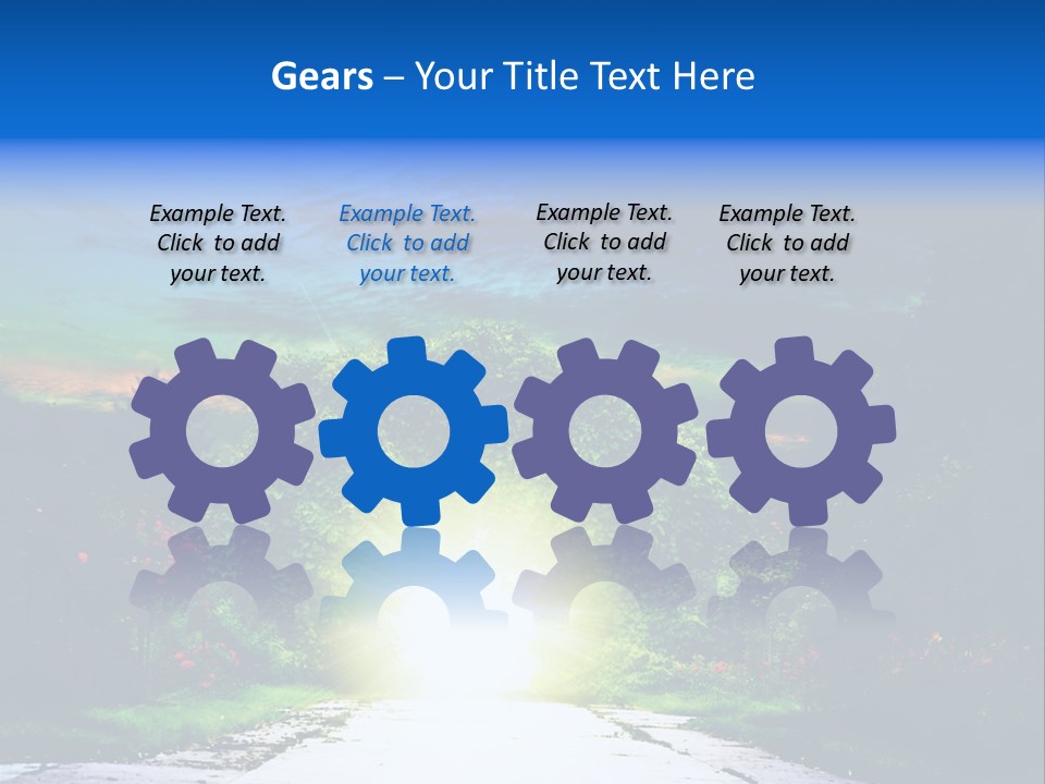 Hell Illuminated Environment PowerPoint Template