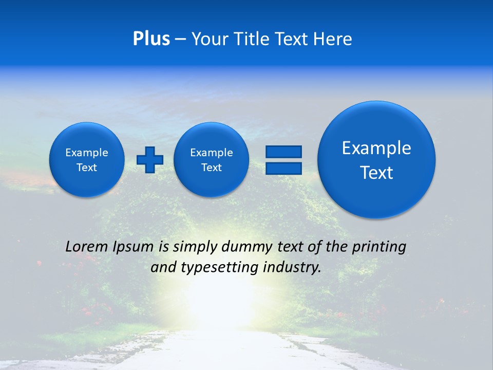 Hell Illuminated Environment PowerPoint Template