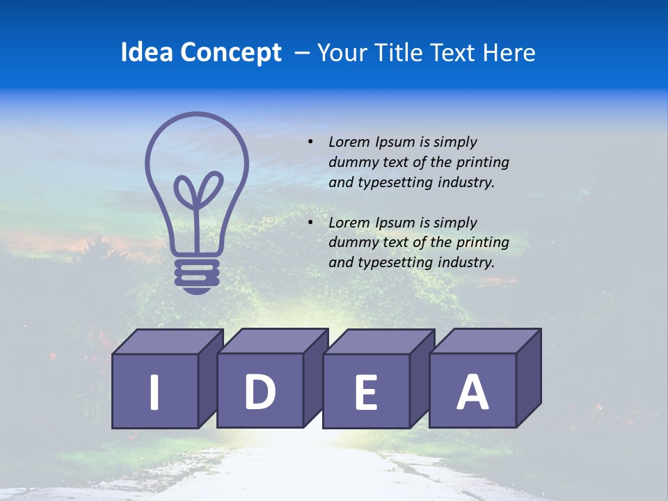 Hell Illuminated Environment PowerPoint Template