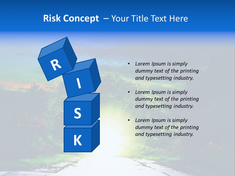Hell Illuminated Environment PowerPoint Template