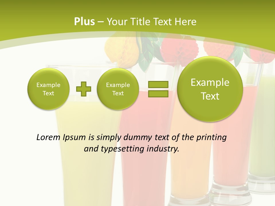 Cherry Citrus Thirsty PowerPoint Template