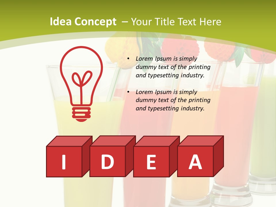 Cherry Citrus Thirsty PowerPoint Template