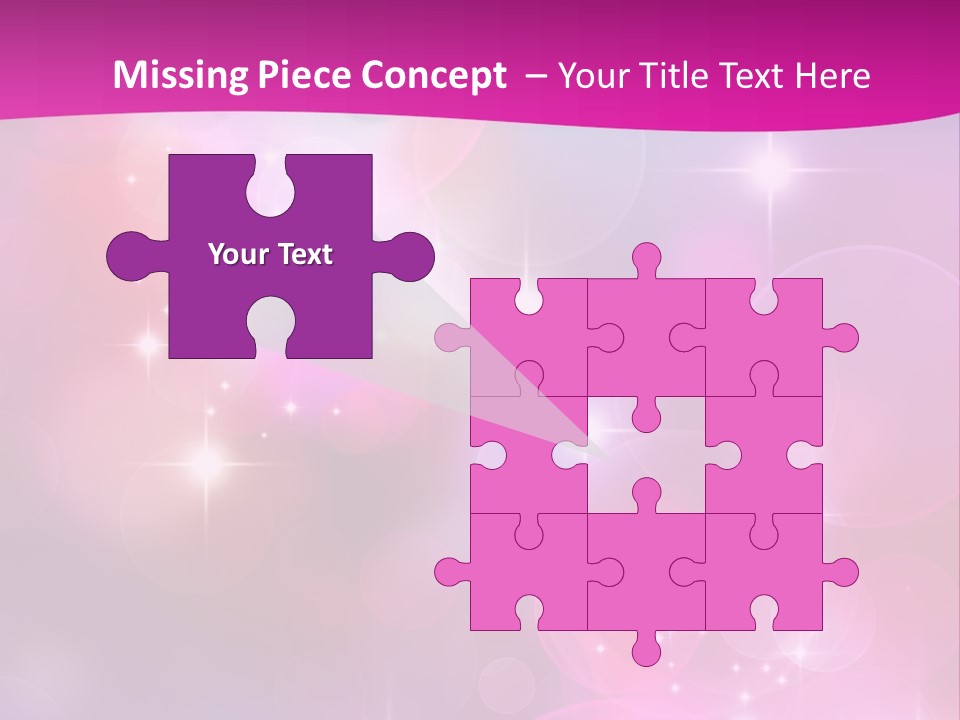 Abstract Sparkle Illustration PowerPoint Template