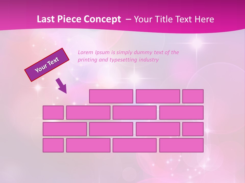 Abstract Sparkle Illustration PowerPoint Template