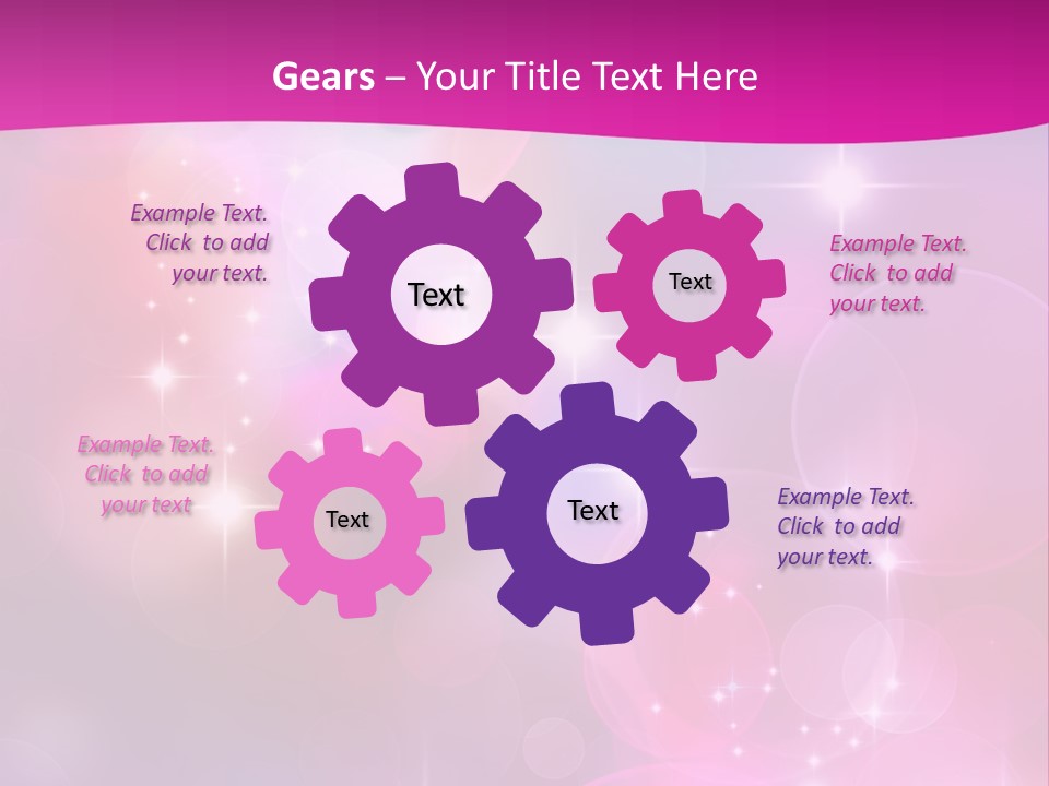 Abstract Sparkle Illustration PowerPoint Template