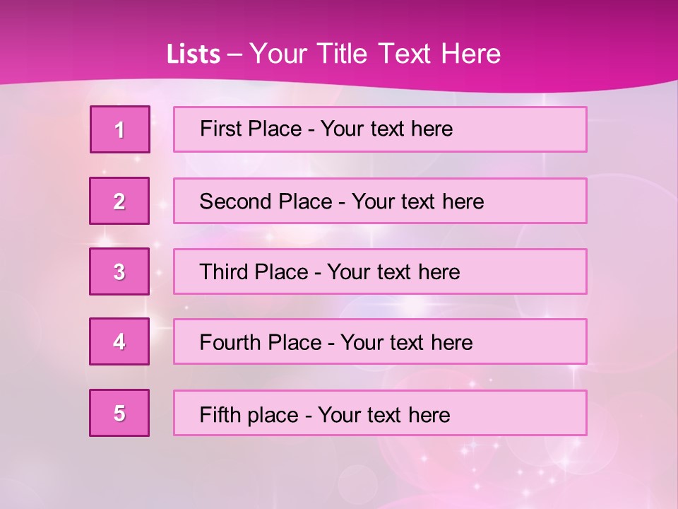 Abstract Sparkle Illustration PowerPoint Template