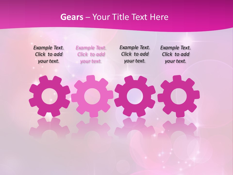 Abstract Sparkle Illustration PowerPoint Template