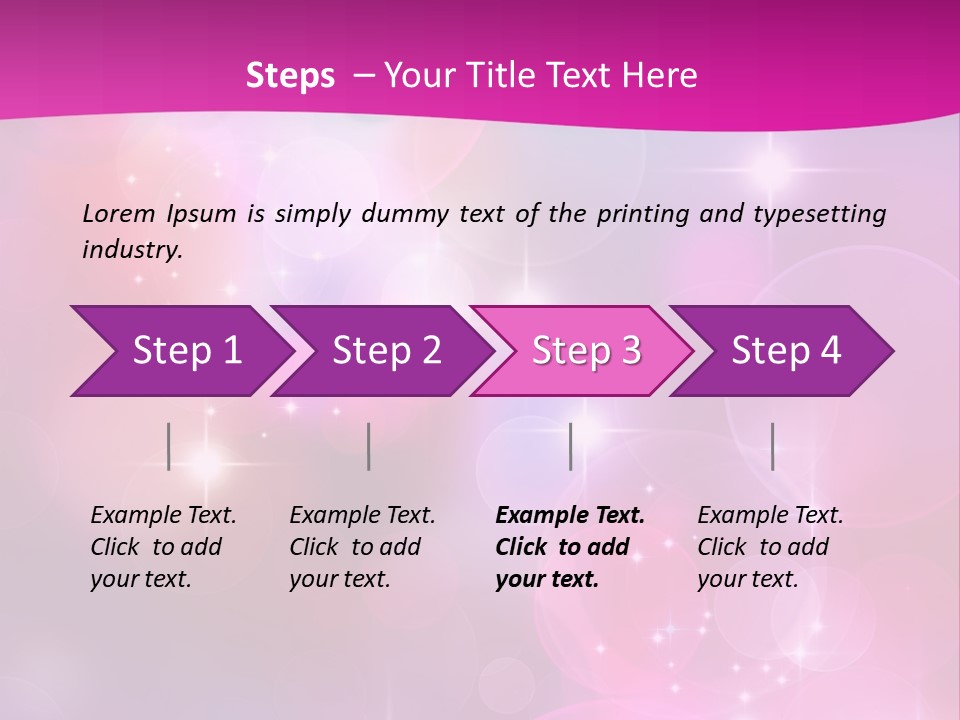Abstract Sparkle Illustration PowerPoint Template