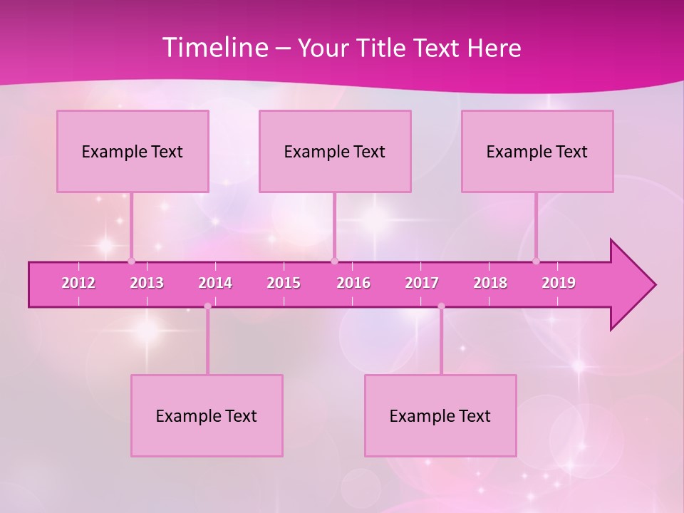 Abstract Sparkle Illustration PowerPoint Template