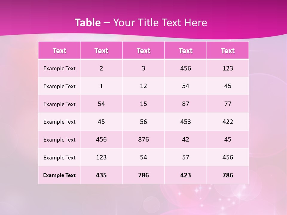 Abstract Sparkle Illustration PowerPoint Template