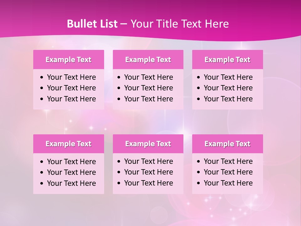 Abstract Sparkle Illustration PowerPoint Template