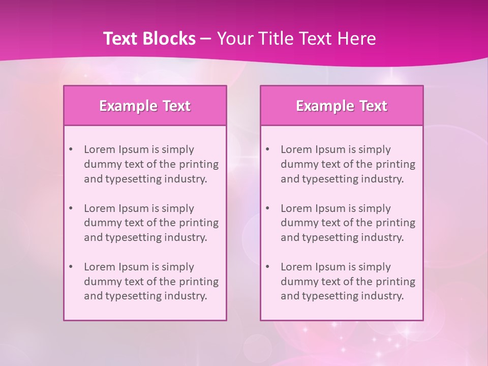 Abstract Sparkle Illustration PowerPoint Template